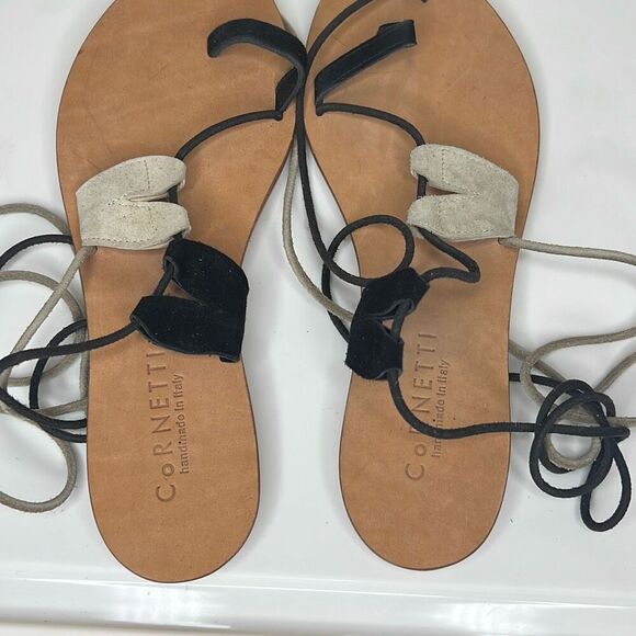 Revolve Cornetti Italian Leather Gladiator Sandal Size 38/7 New - Picture 5 of 7